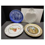 Antique heart plate & more plates