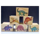 Dinosaur rubber stamps