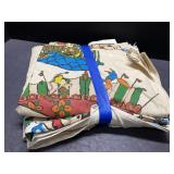 Retro circus curtains or fabric Retro circus curtains or fabric