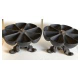 Antique cast iron spinning pieces Antique cast iron spinning pieces