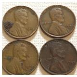 1920w & 40s wheat pennies