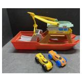 Matchbox boat & Nerf cars