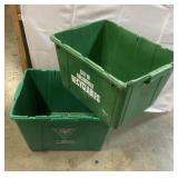 2 recycling totes