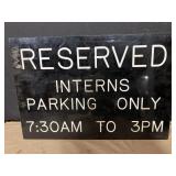 Parking sign 17 x 13