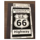 Route 66 metal sign