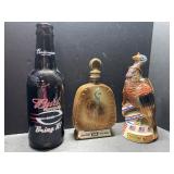 Vintage decanters in large Budweiser bottle