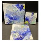 Painted canvas set