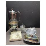 Silver plate lead crystal and more