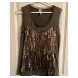 Studio Y Sequin shirt size M