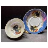 Souvenir bullfighter mug & plate from Mexico