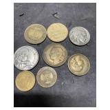 Coins including 1937 Indian head, buffalo nickel