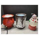 Christmas and more wax warmers, and snow globe