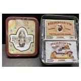 Tin of sealed Hershey's trading cards