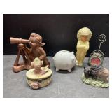 Vintage Indian toy, precious moments, coin