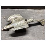 Cast hood ornament