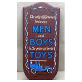Vintage Men & Boys plaque