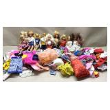 9 Barbie and Ken Dolls, clothes and other