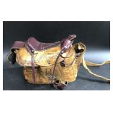 Leather Saddle Purse