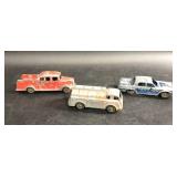 3 vintage Tootsie Toys metal cars