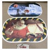 Vintage COKE embroidered patch & 2 placemats