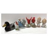 Vintage figurines incl rooster, square dancing
