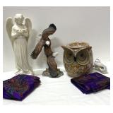 Owl wax burner, eagles,  hankies and more