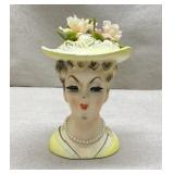 Vintage unmarked headvase-has some scuffs-4.5 inch