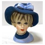 Vintage Napcoware headvase w/ earrings & necklace-