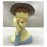 Vintage unmarked headvase-6.5 inch