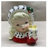 1956 Napco Christmas headvase-CX23488-6 inch