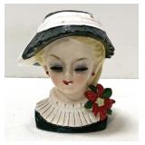 Vintage Napcoware Japan Christmas headvase-CX5409
