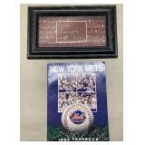 1989 New York Mets Yearbook & framed Live Laugh