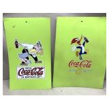 2 vintage metal Woody Woodpecker & Blondie Coca