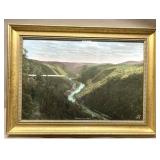 "Pennsylvania Grand Canyon" framed Olsen Clark
