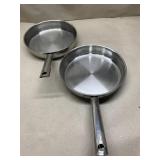 Two 10 inch Revereware pans