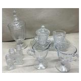 Lot of vintage pretty glass items