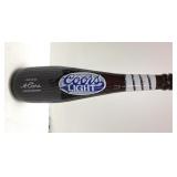 Commemorative Coors Light bat shaped bottle
