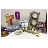 Clocks, St Louis Cardinals, globe, salt & pepper,