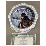 "Spirit of White Wolf" collector plate