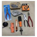 NEW needle nose pliers, vintage chalk marker & box