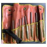 Vintage pouch of punches