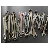 Assortment of wrenches