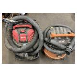 Rigid & Shop Vac Brand shop vacs-untested