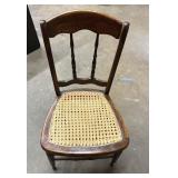Vintage cane/wicker seat chair