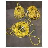 Three very long extension cords