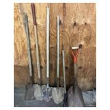 Five shovels and a sickle