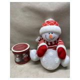 Christmas snowman collection. Snowman snowy glow