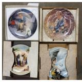 4 Collector Plates, Kids playing