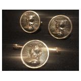 3 Piece Cufflinks and Pin 3 Piece Cufflinks and Pin