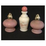 3 pretty pink vintage bottles 3 pretty pink vintage bottles